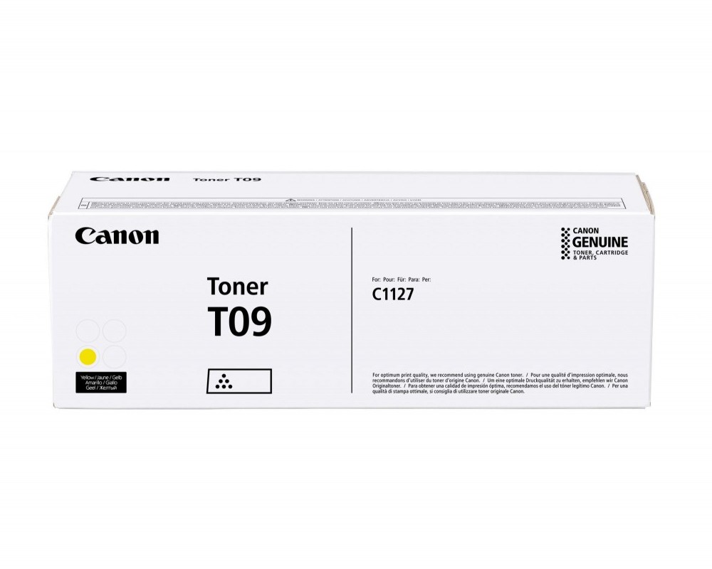 Toner Cartridge Canon T09 Yellow, for i-SENSYS X C1127i, C1127iF, C1127P