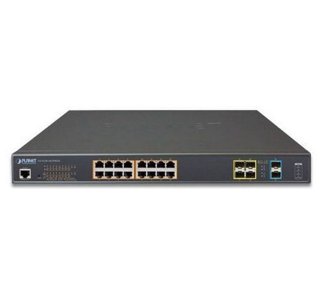 16-port Gigabit  Managed PoE+ Switch, Planet ..