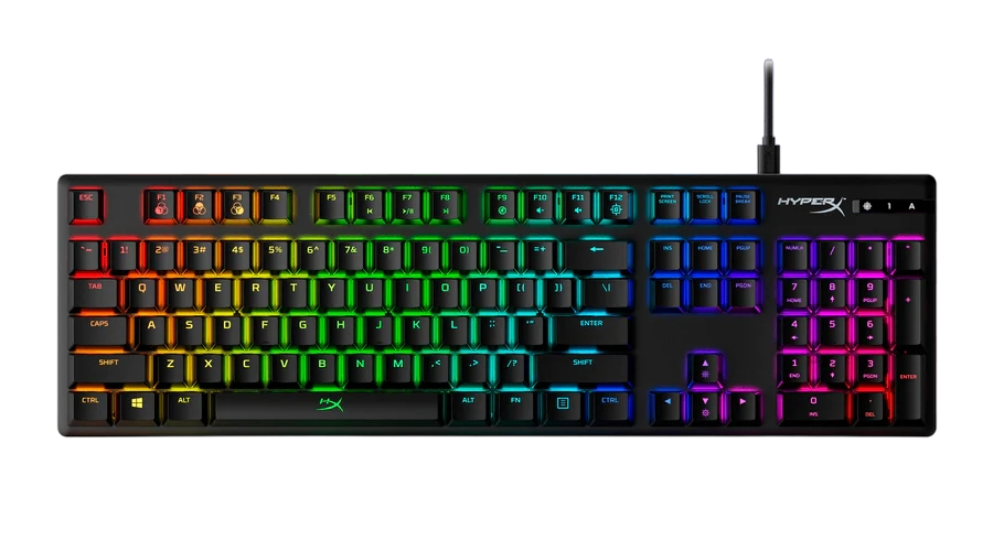 Клавиатура HyperX Alloy Origins, Проводное, Чёрный