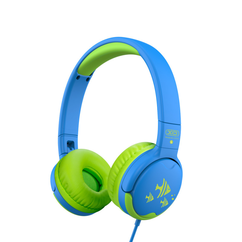 XO Headphones Kids, EP47 stereo, Blue-Green..