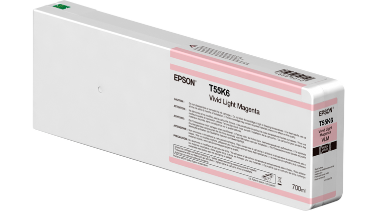 Картридж чернильный Epson Ink Cartridge T55K600 UltraChrome HDX/HD, Vl Mag, 700мл, Яркий светло-пурпурный