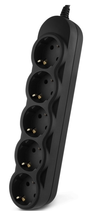 Surge Protector for UPS, SVEN EX-I5, 0.5m, 5 Sockets, Black