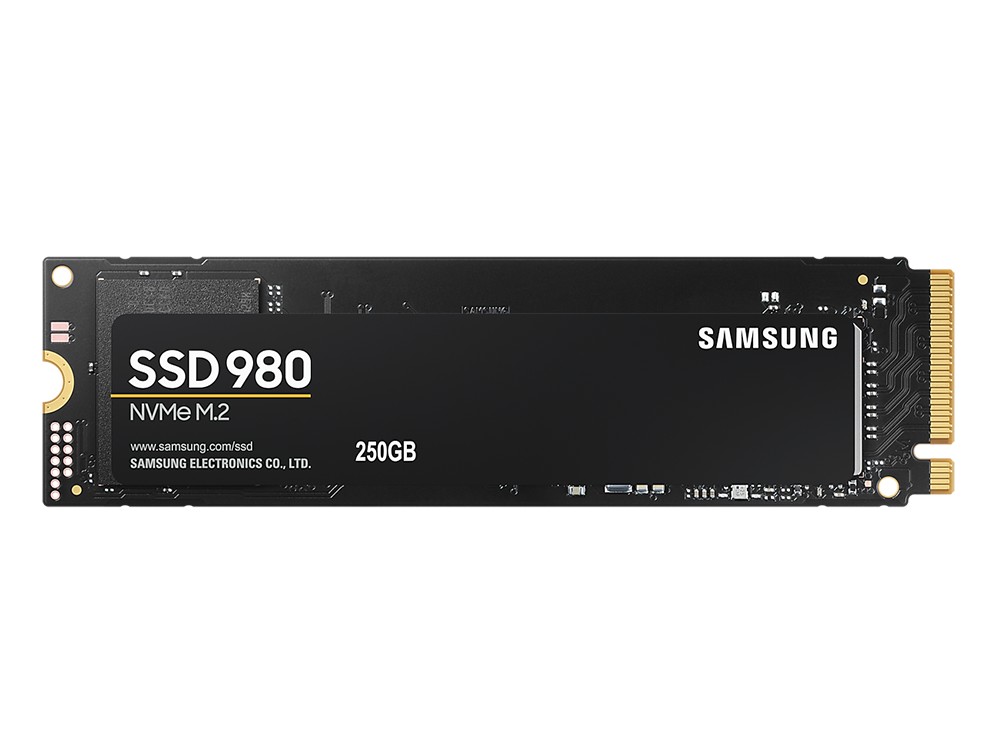 .M.2 NVMe SSD  250GB Samsung  980 [PCIe 3.0 x4, R/W:2900/1300MB/s, 230/320K IOPS, Pablo, TLC]