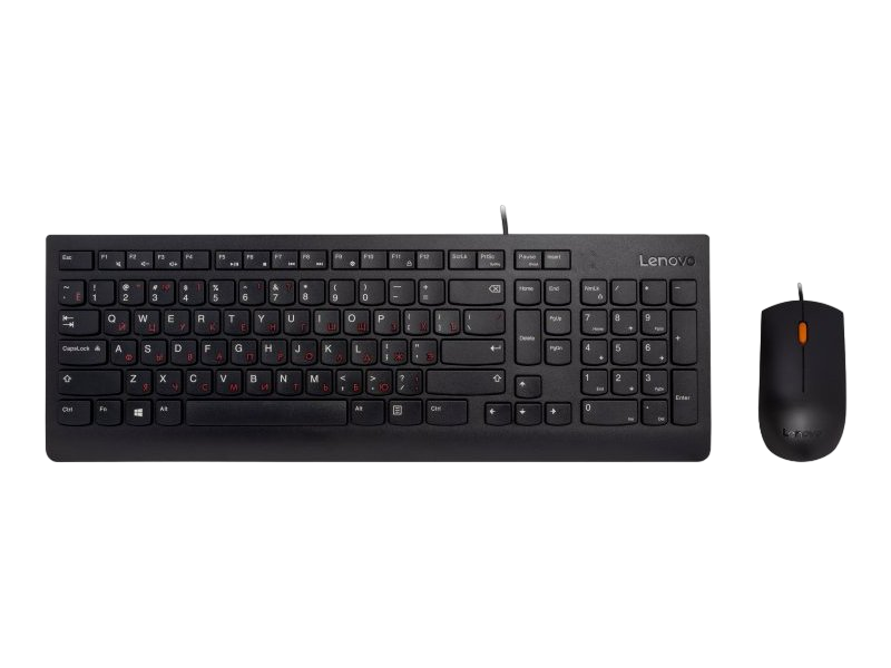 Cumpara  Tastaturi - Lenovo 300 USB Combo Keyboard & Mouse, Russia..