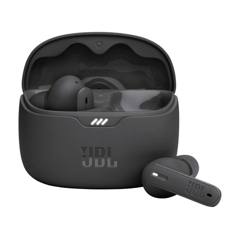 Căști JBL Tune Beam Black, wireless cu funcția TWS