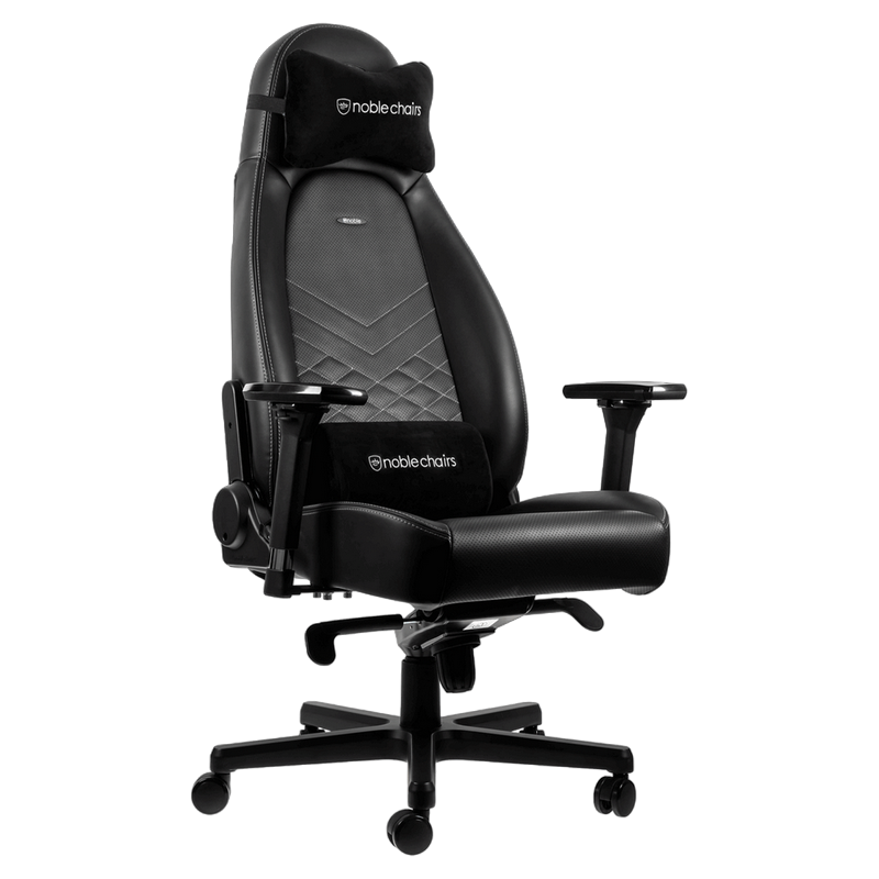 Cumpara  Scaune de jocuri - Gaming Chair Noble Icon NBL-ICN-PU-BPW Black/..