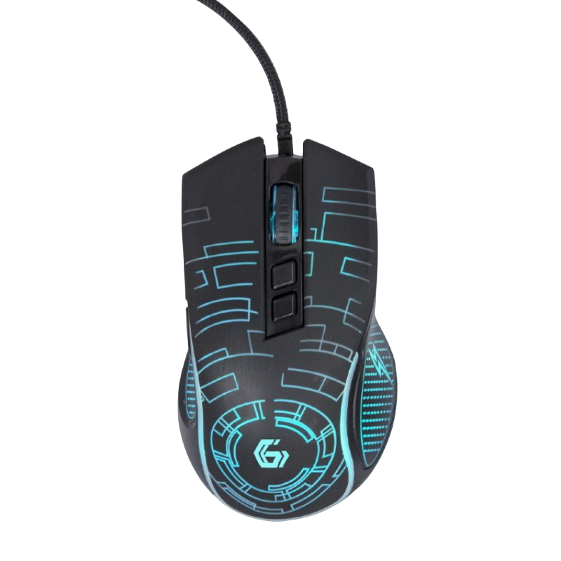 Gaming Mouse GMB MUSG-RGB-01, 1200-3600 dpi, 7 buttons, Ergonomic, Backlight, 1.5m, USB