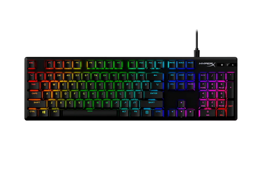 Клавиатура HyperX Alloy Origins PBT, Проводное, Чёрный