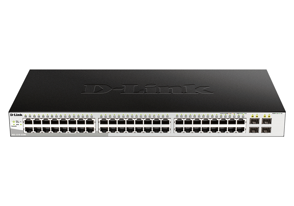 Cumpara  Rețea cu fir - 48-port 10/100/1000BASE-T, D-Link DGS-1210-52..