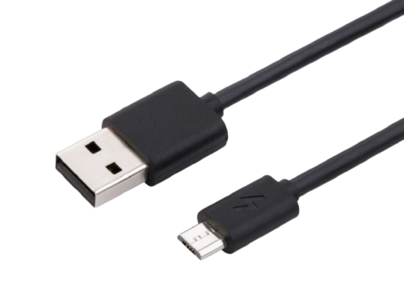 Micro-USB Cable Xpower, Nylon, Black