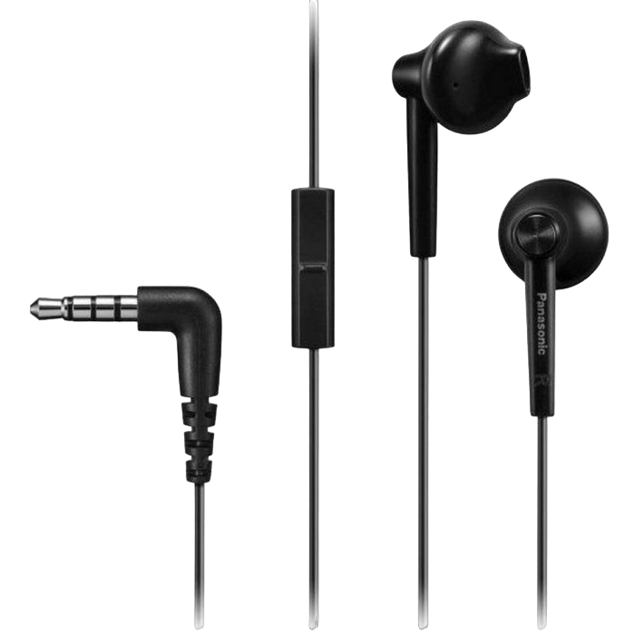 Cumpara  Casti audio - Earphones Panasonic RP-TCM55GC-K Black, Mic, ..