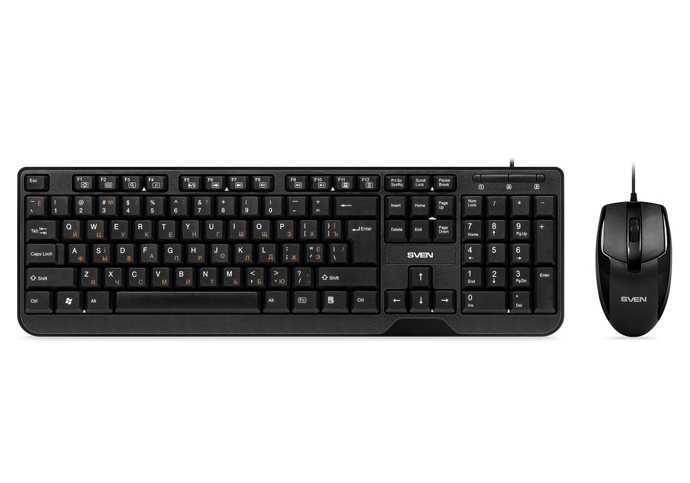 Cumpara  Tastaturi - Keyboard & Mouse SVEN KB-S330C, Fullsize layo..