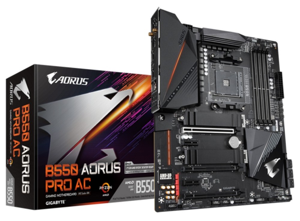 Cumpara  Plăci de bază - MB AM4 Gigabyte B550 AORUS PRO AC 1.0  ATX..