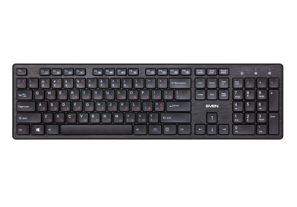 Cumpara  Tastaturi - Wireless Keyboard SVEN KB-E5800W, Slim, Low-p..
