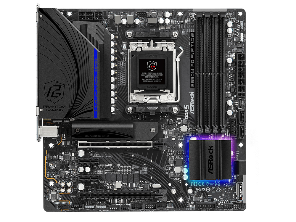 MB AM5 ASRock B650M PG RIPTIDE  mATX..