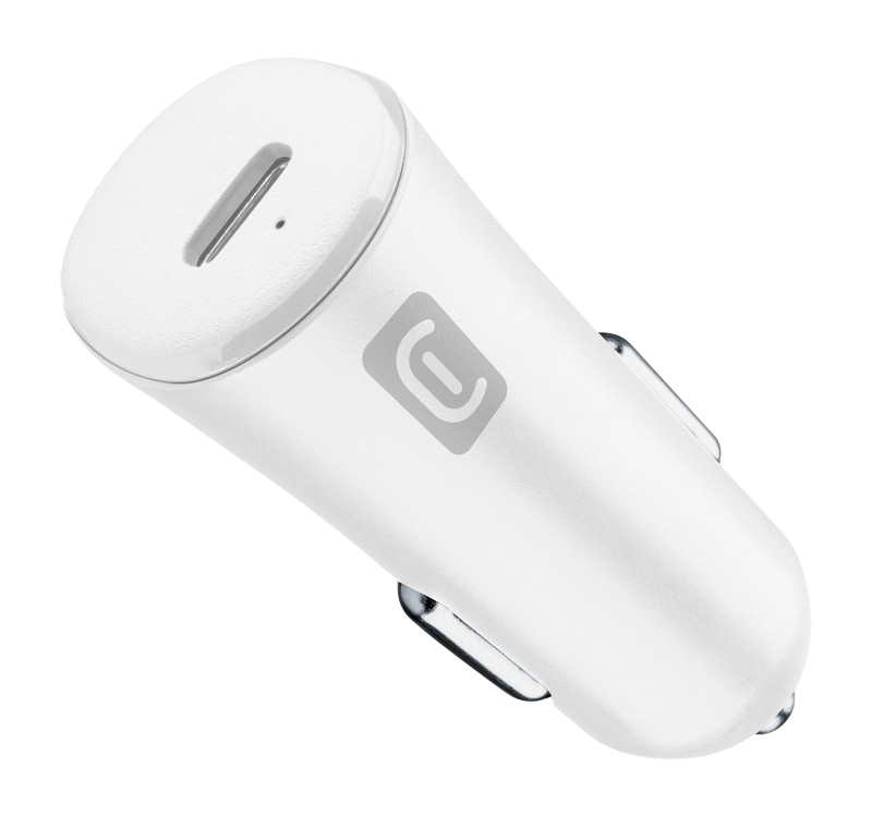 Car Charger Cellular, USB-C, 20W, White..