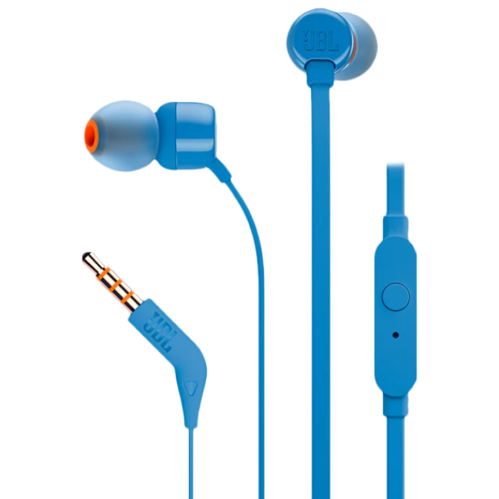 Earphones  JBL T110 Blue..