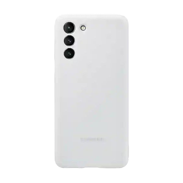 Original Sam. silicone cover Galaxy S21, Light Gray