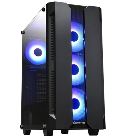 Case ATX Chieftec HUNTER, w/o PSU, 4x120mm AR..