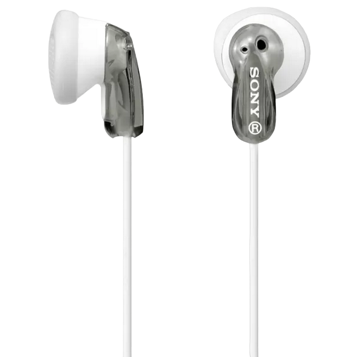 Earphones  SONY  MDR-E9LPH, 3pin 3.5mm jack L-shaped, Cable: 1.2m, Gray