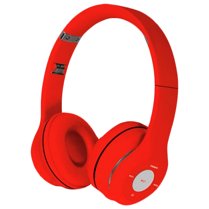 Bluetooth HeadSet Freestyle"SoloFH0915" RED, 3.5mm jack, Mic, MicroSD slot, FM, USBcharg,400mAh
