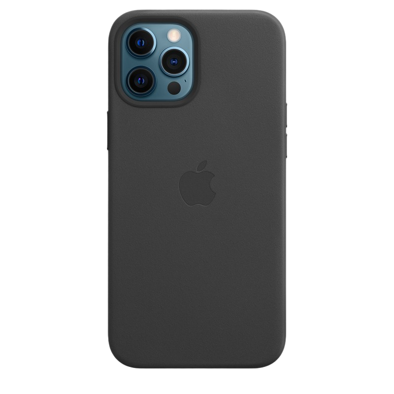 Original iPhone 12 Pro Max Leather Case with MagSafe, Black