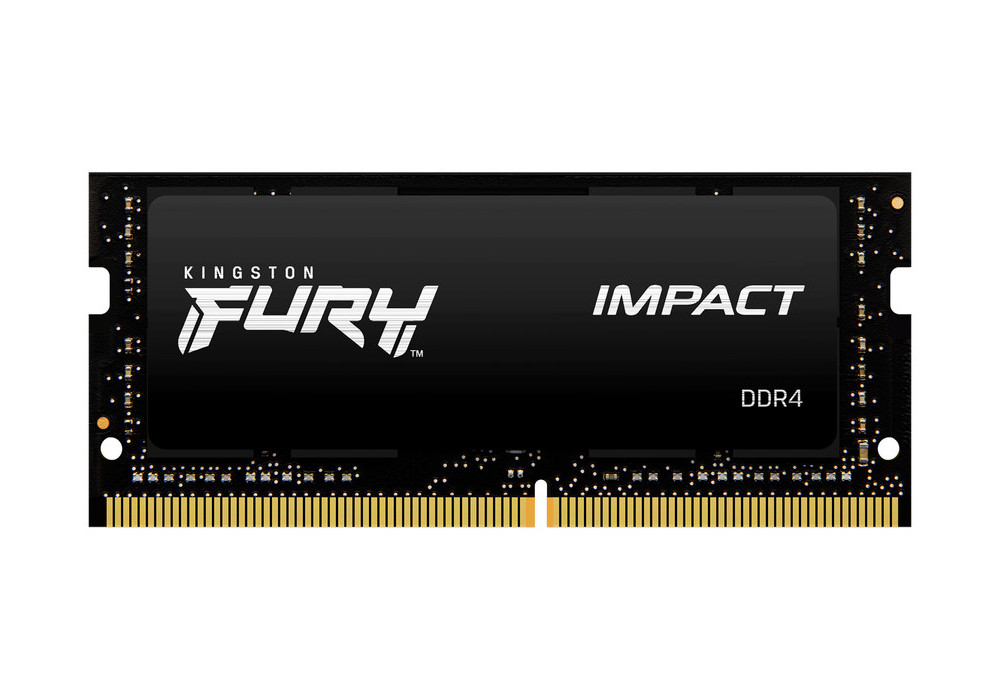 16GB DDR4-3200MHz SODIMM Kingston FURY Impact (KF432S20IB1/16), CL20-22-22, 1.2V, Intel XMP, Black