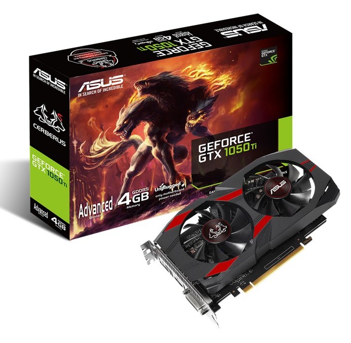 VGA ASUS GTX1050Ti 4GB GDDR5 Cerberus Advance..