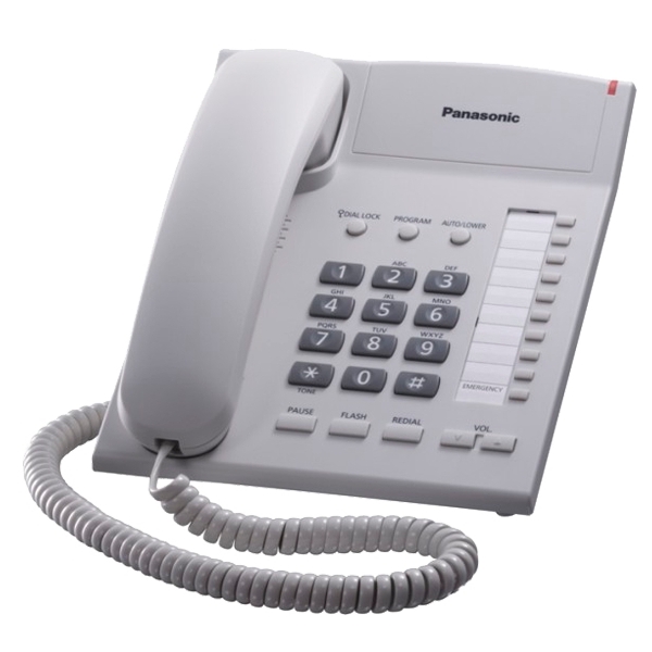 Telephone Panasonic KX-TS2382UAW, White, Ring..