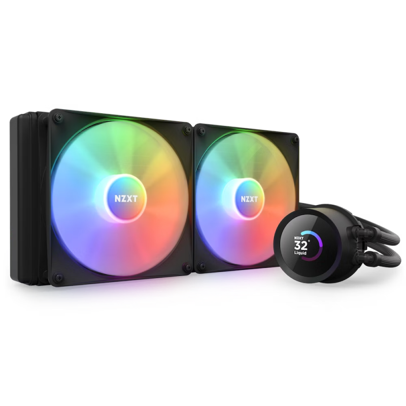 AIO Liquid Cooling NZXT Kraken 280 RGB Black ..