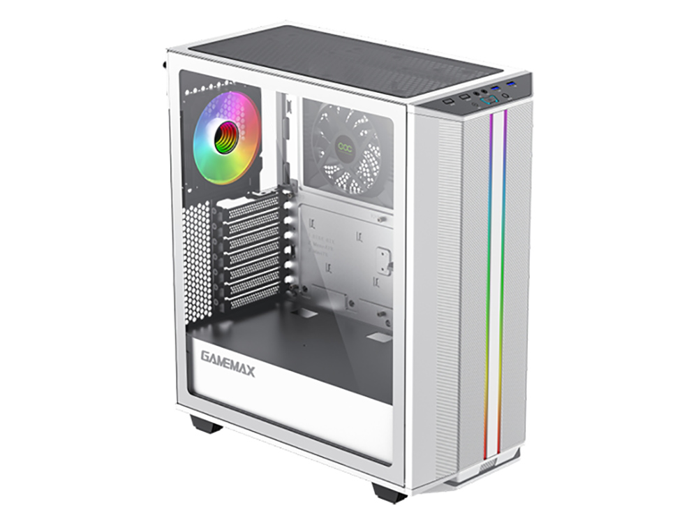 Компьютерный корпус Gamemax Precision, Midi-Tower, ATX, Белый