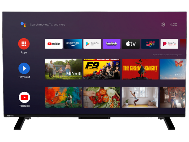 50" LED SMART TV TOSHIBA 50UA2363DG, 4K HDR, 3840 x 2160, Android TV, Black