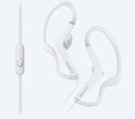 Original Sony Sport Earphones, MDR-AS210AP, White