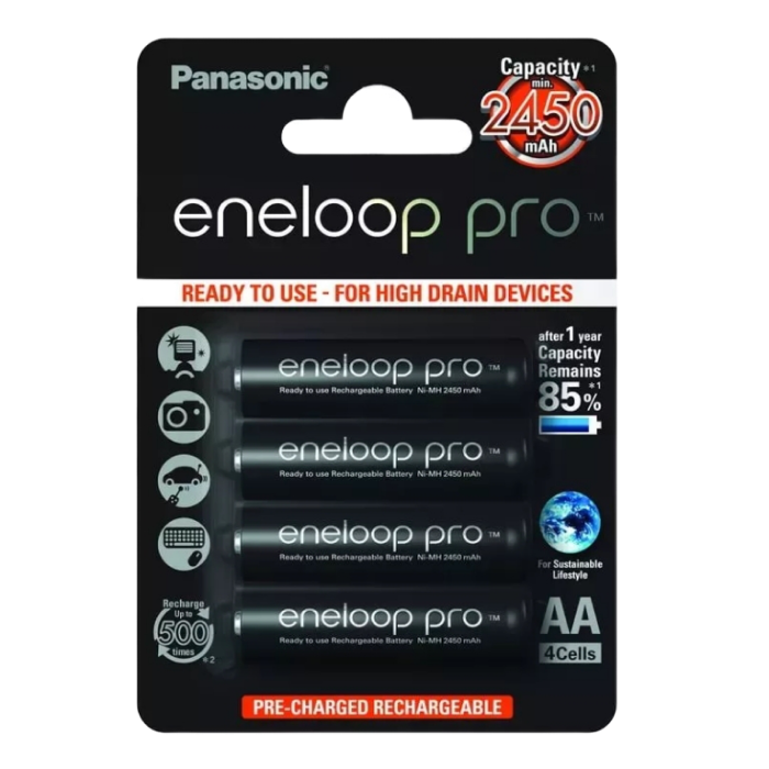 Cumpara  Батарейки - AA  Eneloop PRO 2500mAh, Blister*4, Panasonic..