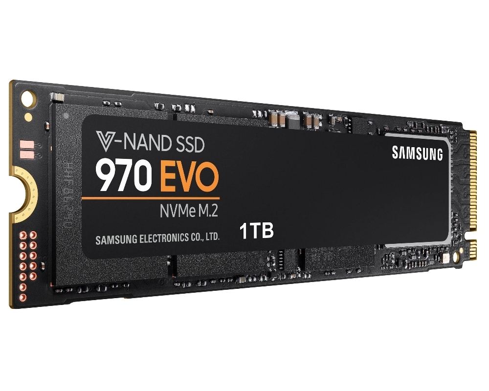 .M.2 NVMe SSD 1.0TB  Samsung  970 EVO  [PCIe 3.0 x4, R/W:3400/2500MB/s, 500/450K IOPS, Phx, TLC]