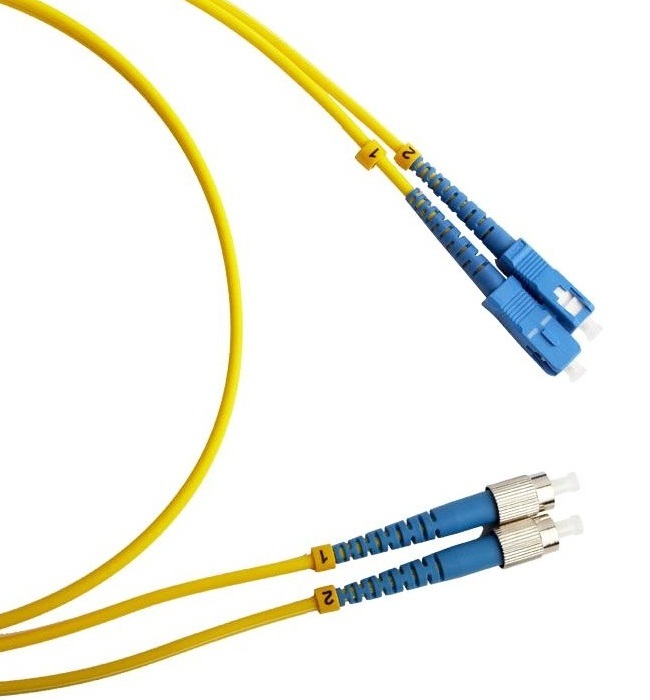 Fiber optic patch cords, singlemode simplex c..