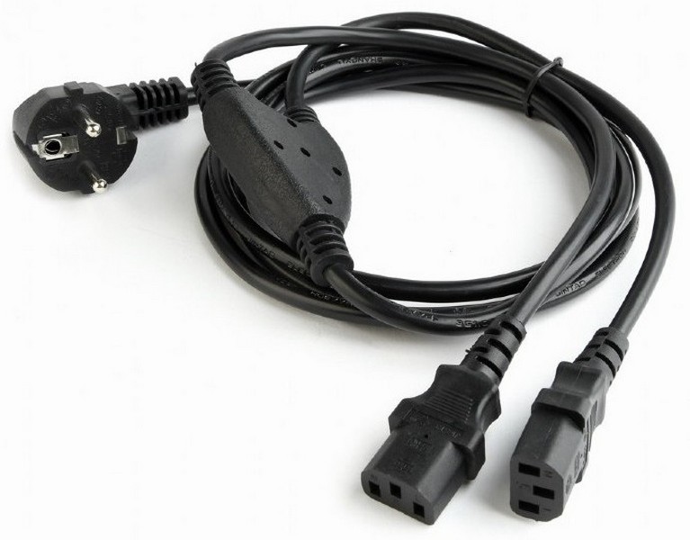 Power Cord PC-220V   2m Euro Plug, Y-cord 1.5..