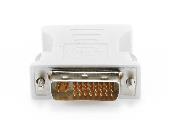 Adapter DVI M to VGA F, Cablexpert "A-DVI-VGA", DVI-A 24-pin male to VGA 15-pin HD female, White