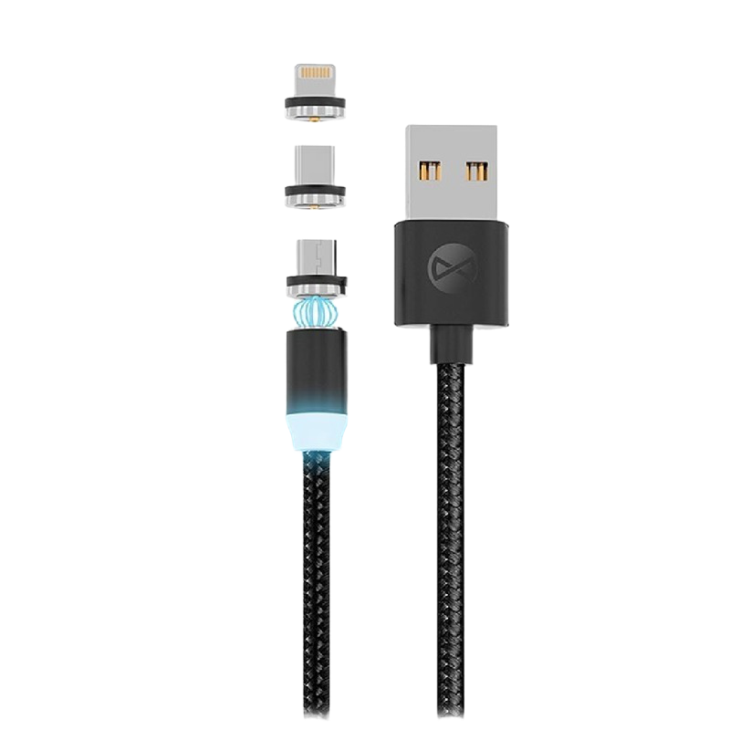 Magnetic Cable 3in1 Forever, 1M, Black