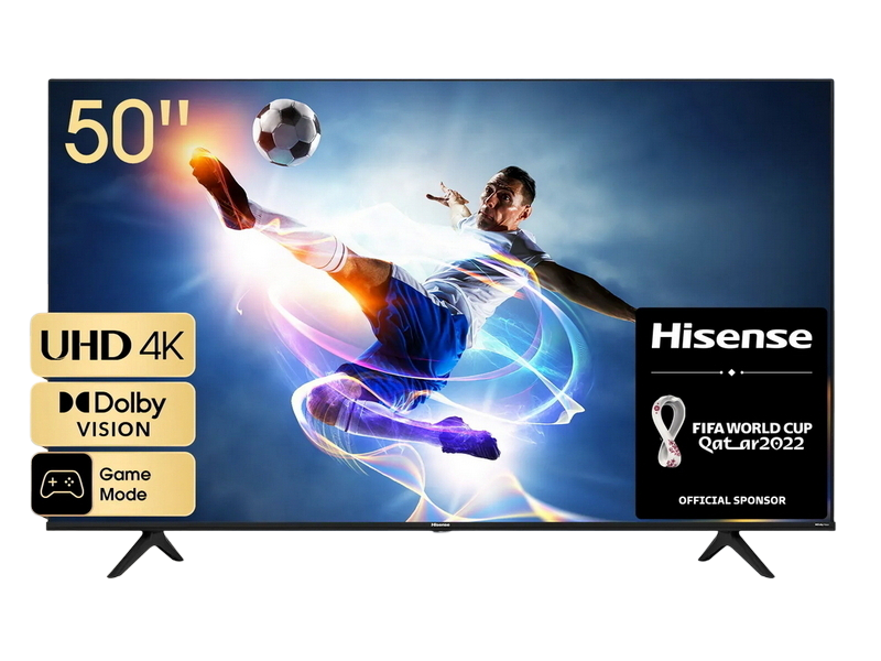 50" LED SMART TV Hisense 50A6BG, Real 4K, 3840x2160, VIDAA OS, Black