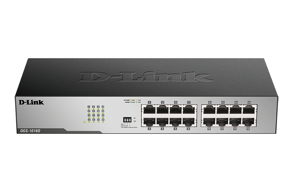 Cumpara  Rețea cu fir - 16-ports 10/100/1000Mbps Switch D-Link 