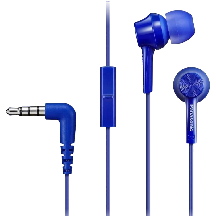 Cumpara  Audio, Hi-Fi - Earphones Panasonic RP-TCM115GCA Blue, Mic, 4..