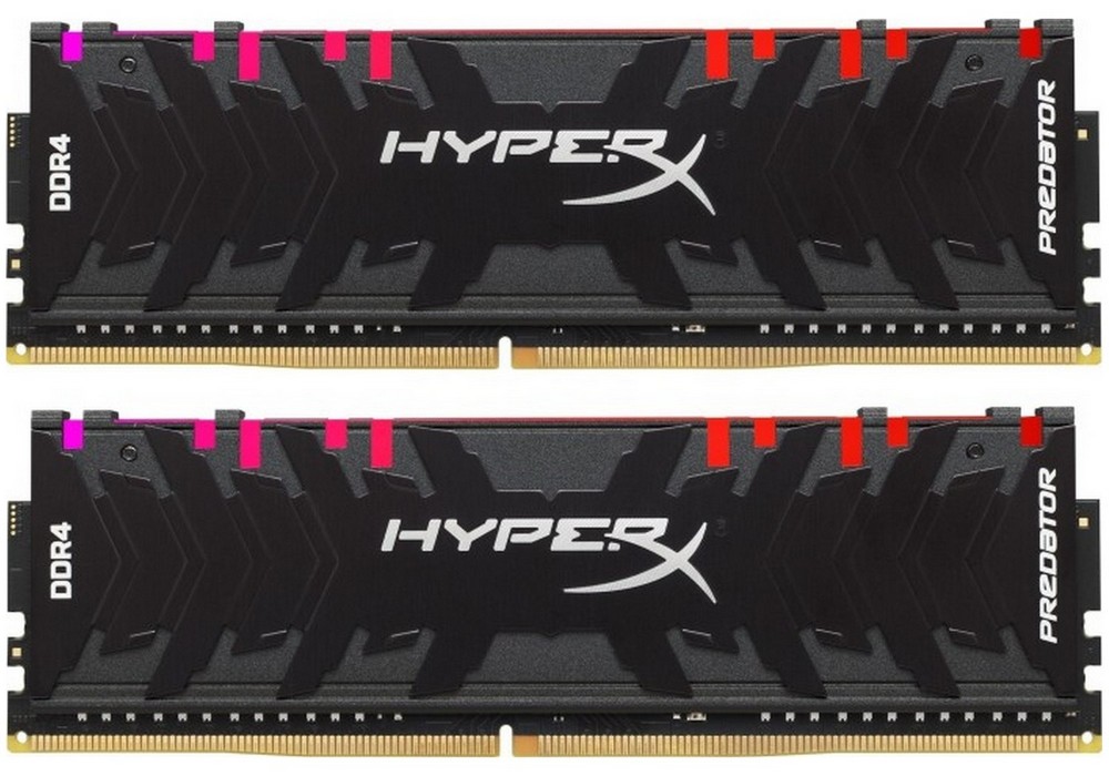 Оперативная память Kingston HyperX Predator RGB, DDR4 SDRAM, 4266 МГц, 16Гб, HX442C19PB3AK2/16