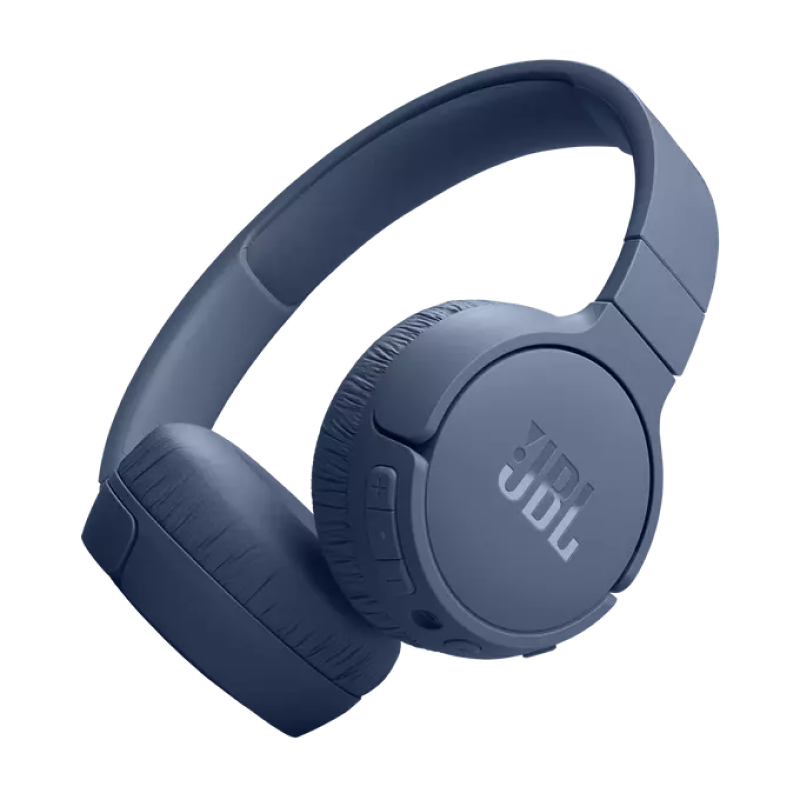 Headphones  Bluetooth  JBL T670NC, Blue, On-ear, Adaptive Noise Cancelling with Smart Ambient
