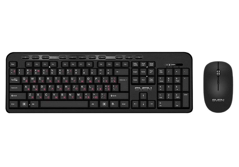 Cumpara  Tastaturi - Wireless Keyboard & Mouse SVEN KB-C3200W, Mul..
