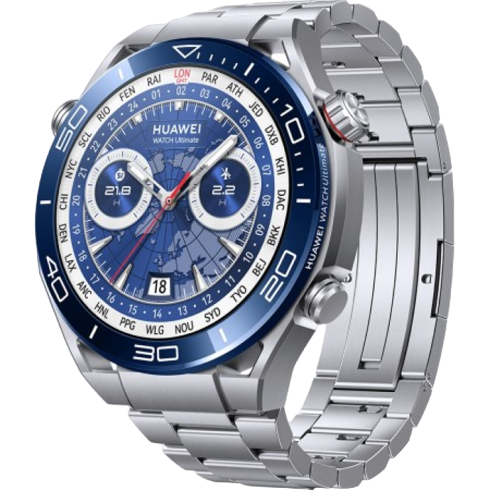 HUAWEI WATCH ULTIMATE STEEL 48mm, Blue with Titanium Strap