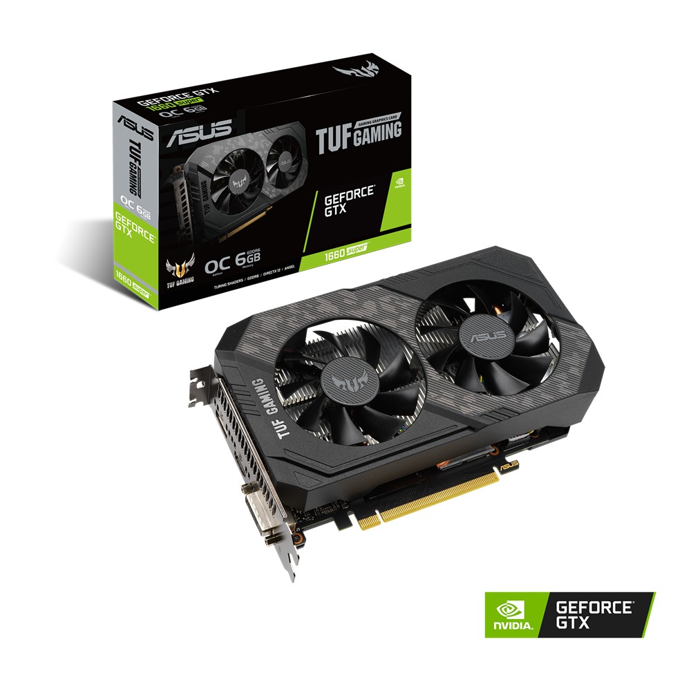 VGA ASUS GTX1660 SUPER 6GB GDDR6 TUF Gaming OC (TUF-GTX1660S-O6G-GAMING)