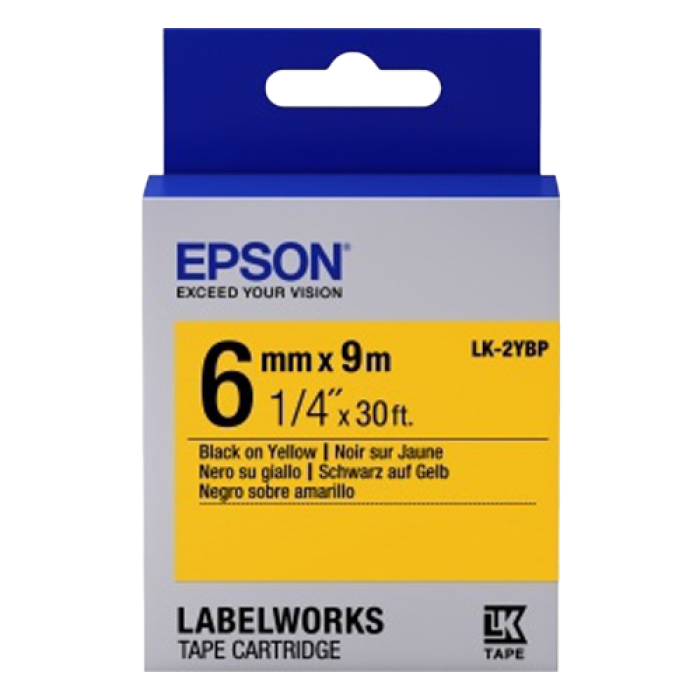 Cumpara  Cartușe de panglică pentru imprimarea autocolantelor - Tape Cartridge EPSON LK2YBP;  6mm/9m Pastel, ..
