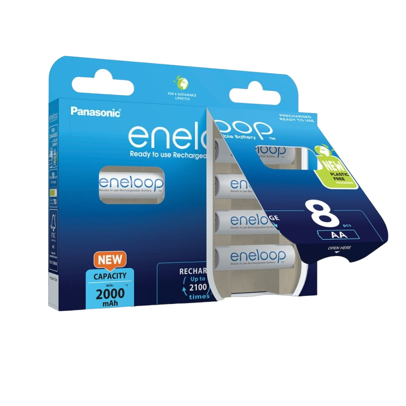 AA  Eneloop 2000mAh, Blister*8, Panasonic, BK..