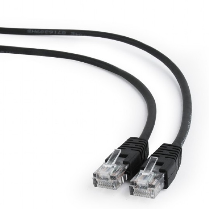 2m, Patch Cord  Black, PP12-2M/BK, Cat.5E, Ca..